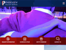 Tablet Screenshot of parkviewbaptist.com